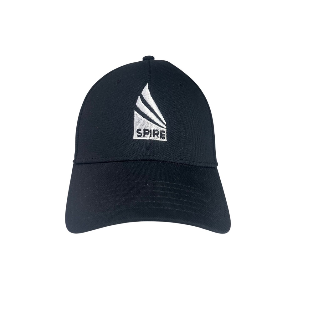 Under Armour Spire Logo Baseball Hat HeatGear Stretch Fit Black M/L